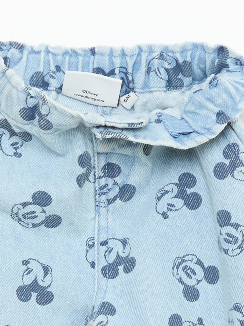 Jean paperbag 'Disney' Azul - Kiabi