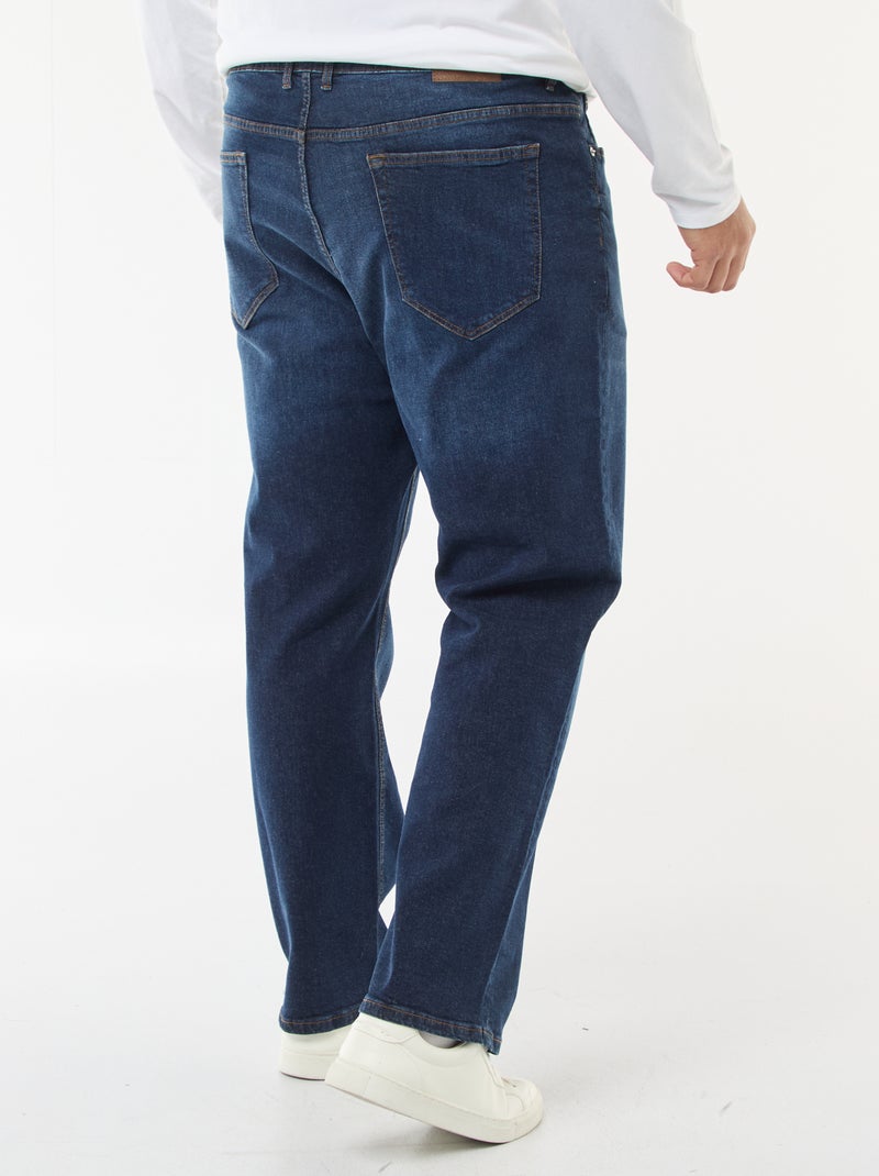 Jean regular / corte reto com 5 bolsos Azul - Kiabi