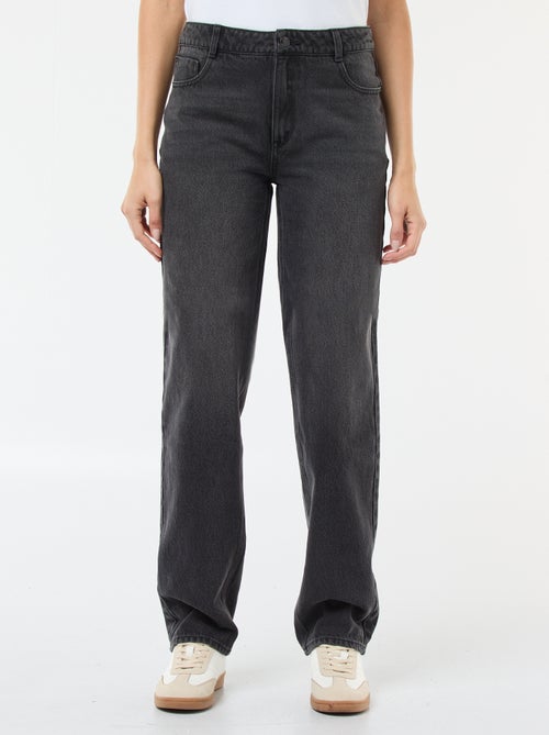 Jean reto corte regular em algodão - L28 - Kiabi