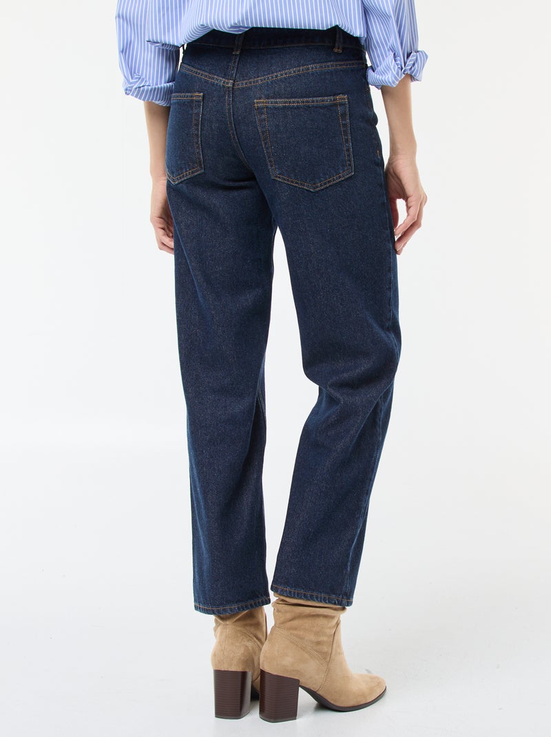 Jean straight regular fit em algodão - L28 Azul - Kiabi