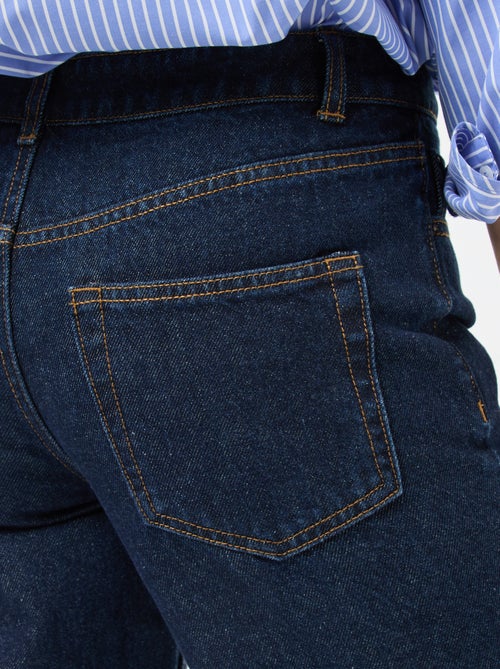 Jean straight regular fit em algodão - L28 - Kiabi