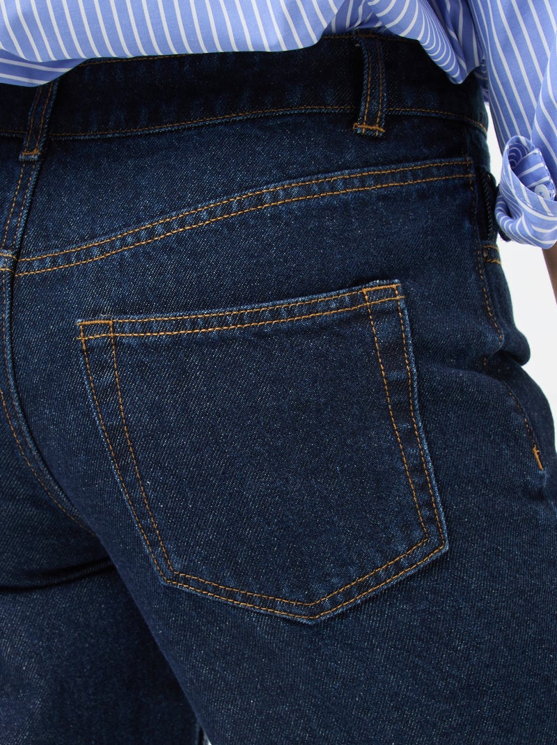Jean straight regular fit em algodão - L28 Azul - Kiabi
