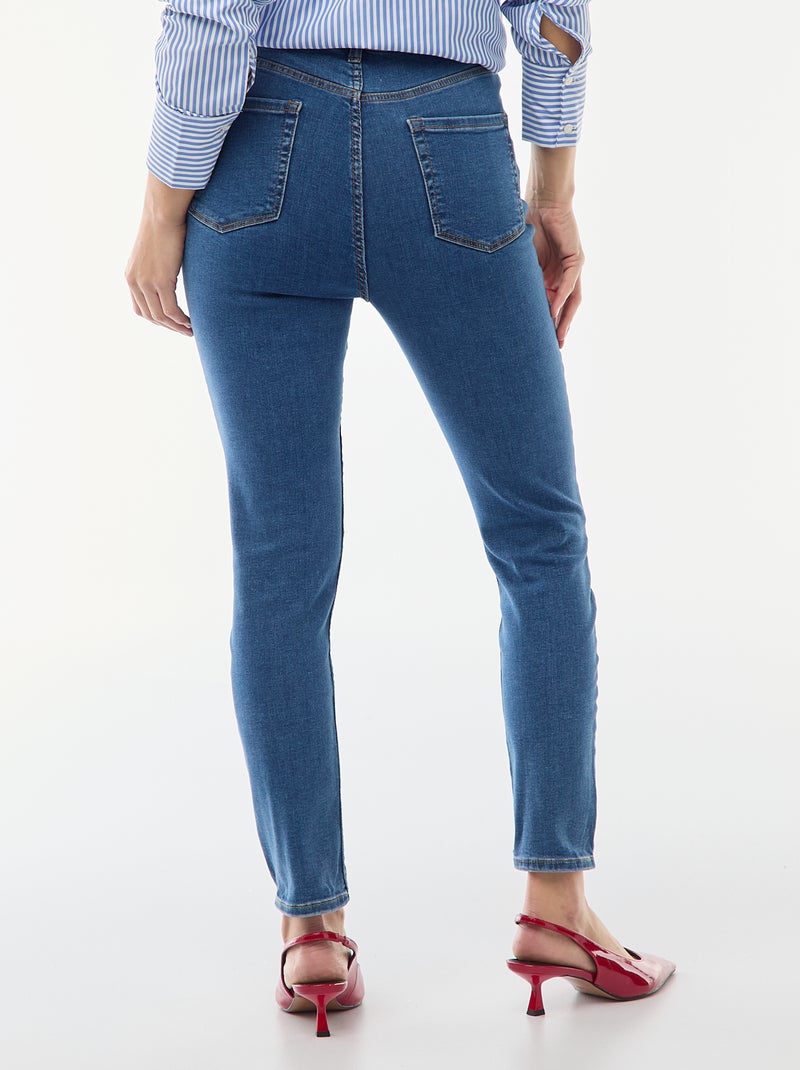 Jean super skinny cintura muito subida - C34 Azul - Kiabi