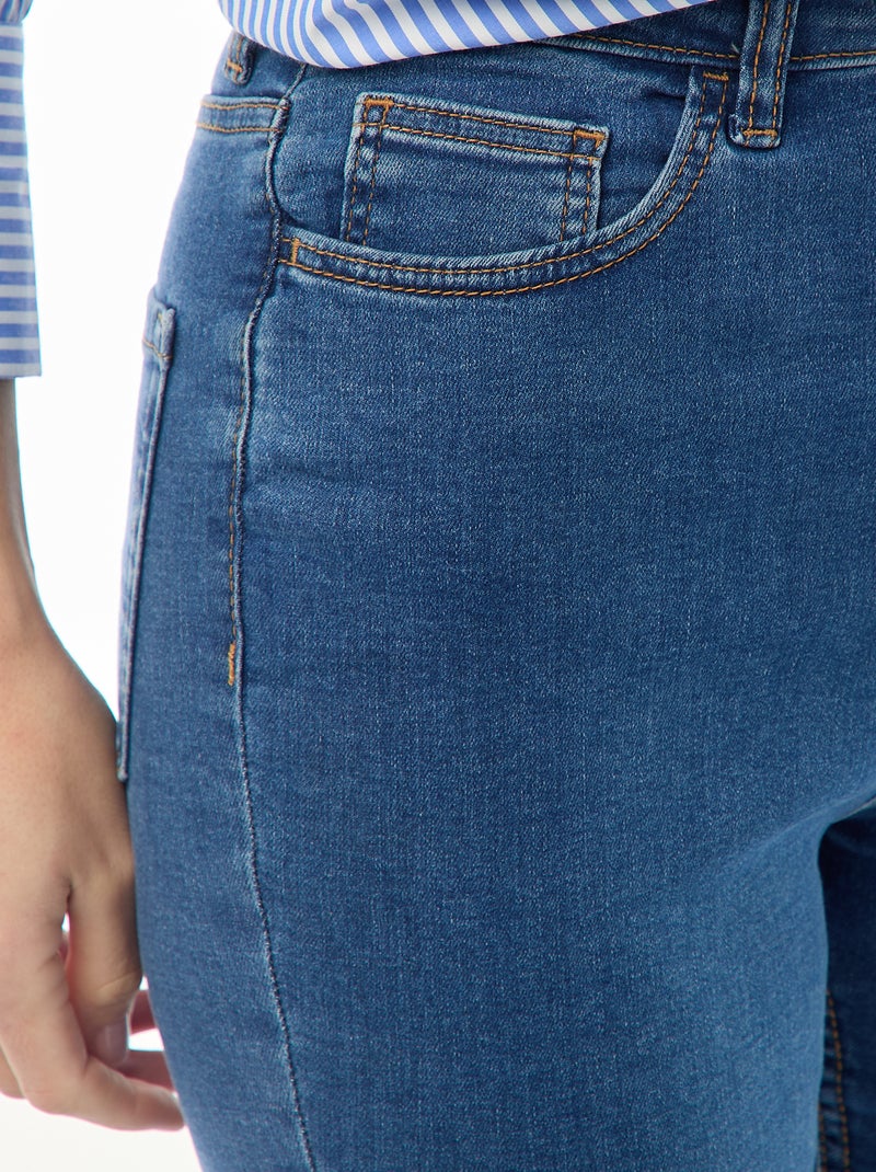 Jean super skinny cintura muito subida - C34 Azul - Kiabi