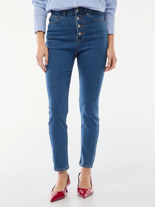 Jean super skinny cintura muito subida - L28 - Kiabi