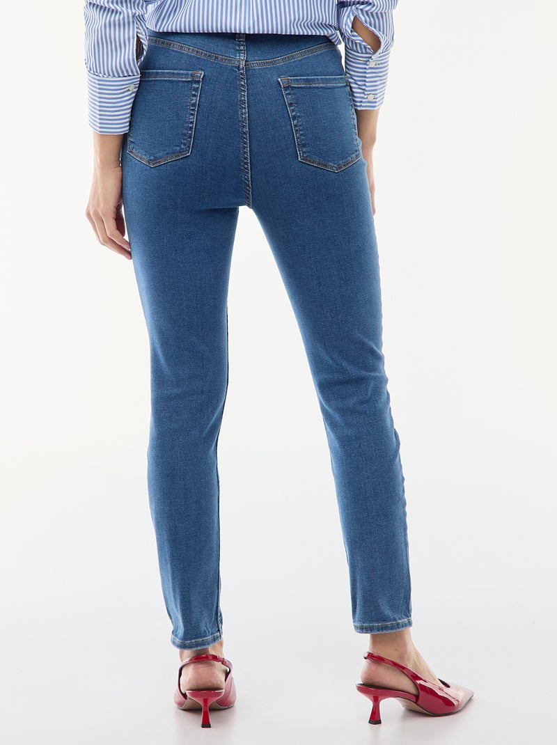 Jean super skinny cintura muito subida - L28 Azul - Kiabi
