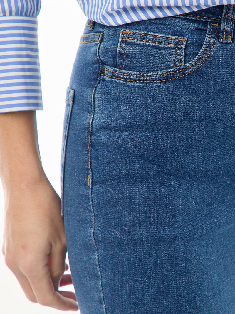 Jean super skinny cintura muito subida - L28 Azul - Kiabi