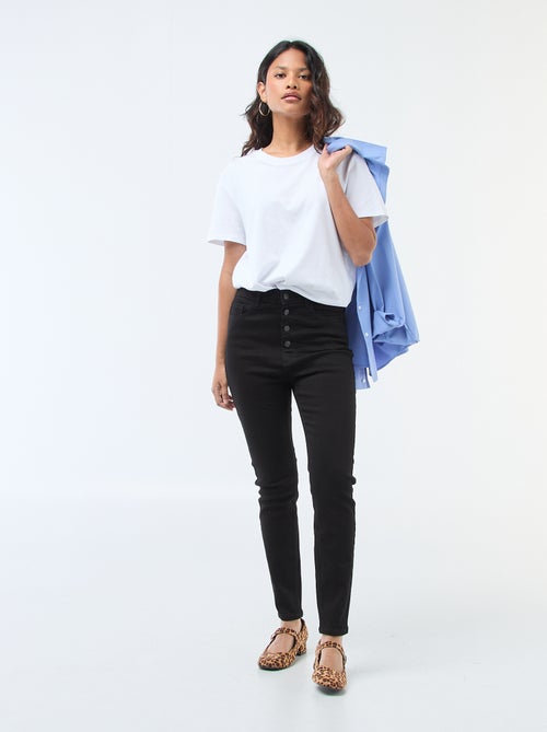 Jean super skinny cintura muito subida - L28 - Kiabi