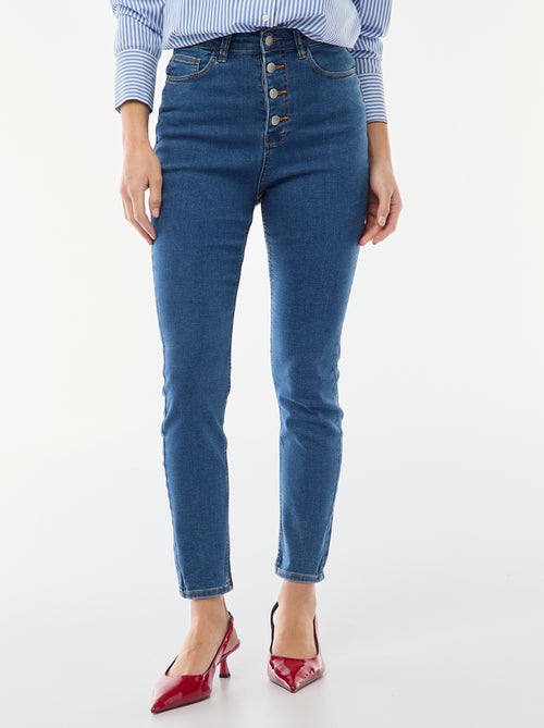 Jean super skinny cintura muito subida - L32 - Kiabi