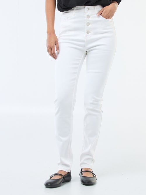Jean super skinny cintura muito subida - L32 - Kiabi