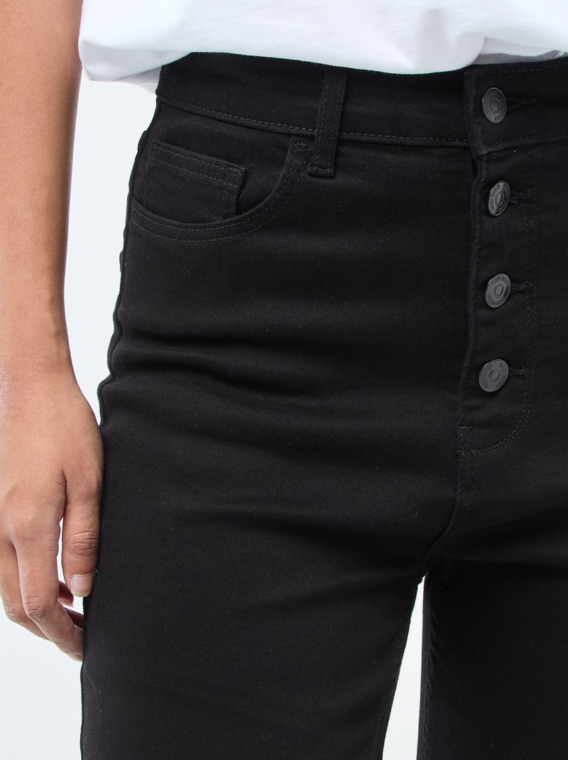 Jean super skinny cintura muito subida - L32 Preto - Kiabi