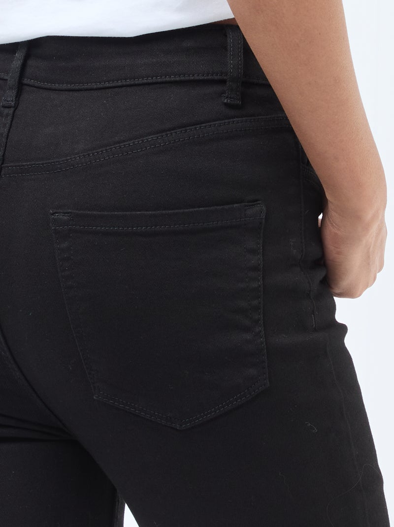 Jean super skinny cintura muito subida - L32 Preto - Kiabi