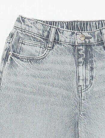 Jeans baggy lisos 5 bolsos