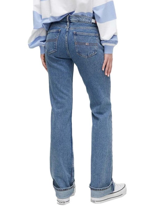 Jeans bootcut azul escuro tommy hilfiger maddie para mulher - Kiabi
