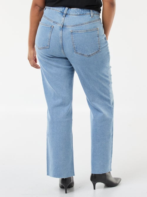 Jeans bootcut com bainha desfiada - Kiabi