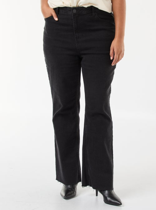 Jeans bootcut com bainha desfiada - Kiabi