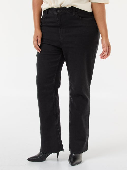 Jeans bootcut com bainha desfiada - Kiabi