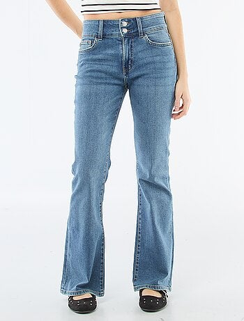 Jeans bootcut de cintura baixa
