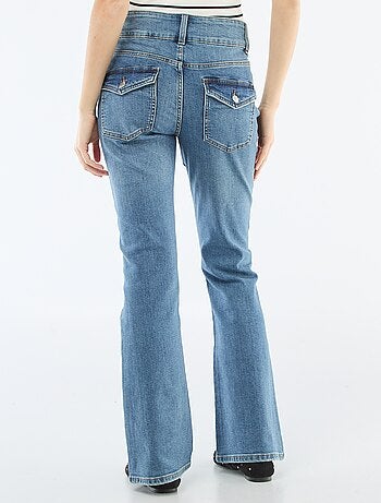 Jeans bootcut de cintura baixa