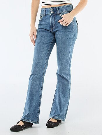 Jeans bootcut de cintura baixa