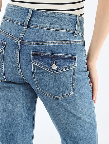 Jeans bootcut de cintura baixa