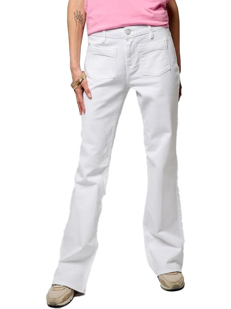 Jeans Brancos de Mulher Kaporal Bea de Corte Reto Branco - Kiabi
