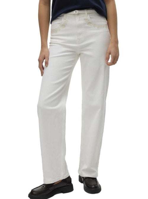 Jeans Brancos de Mulher Vero Moda Tessa - Kiabi Jeans Brancos de Mulher Vero Moda Tessa - Kiabi