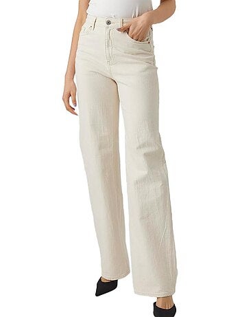 Jeans Brancos Largos Vero Moda Tessa para Mulher