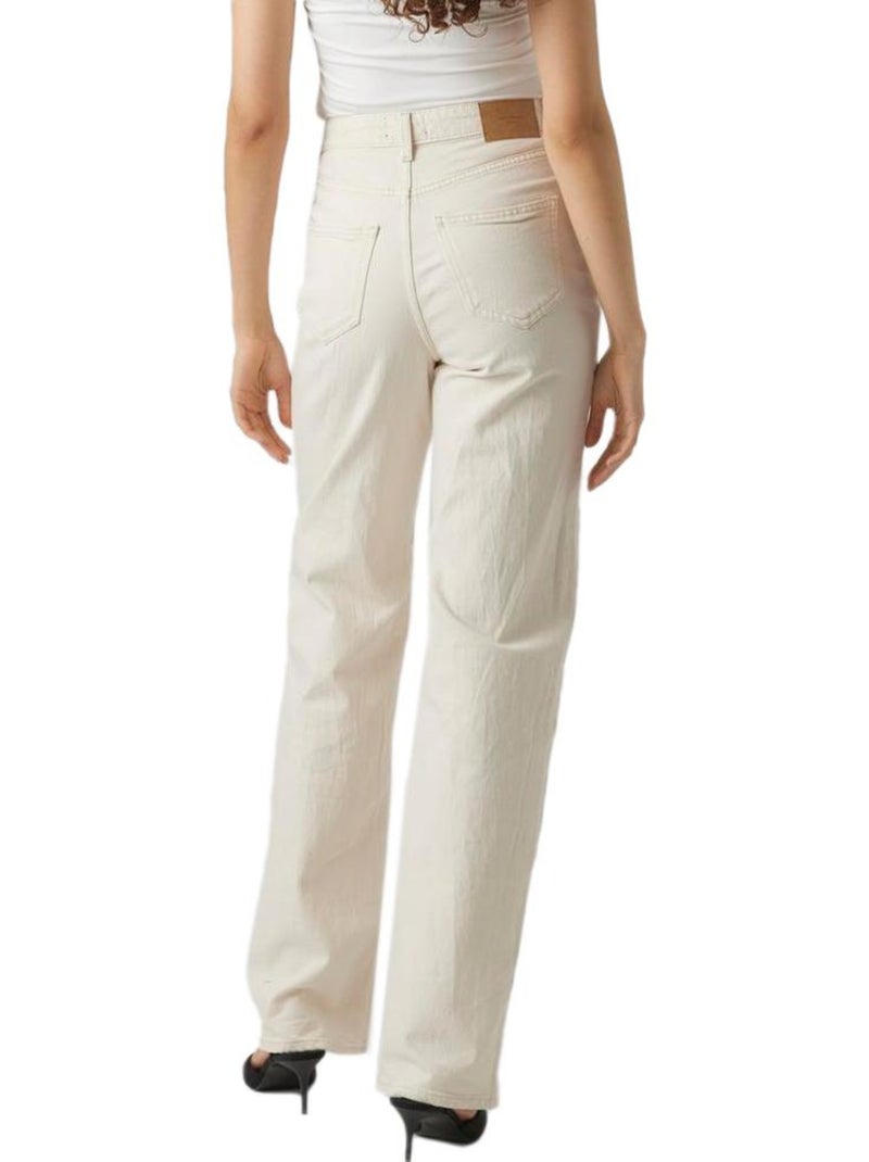 Jeans Brancos Largos Vero Moda Tessa para Mulher Branco - Kiabi