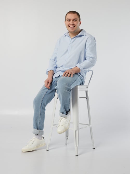 Jeans com cintura elástica - coleção fácil de vestir - Kiabi