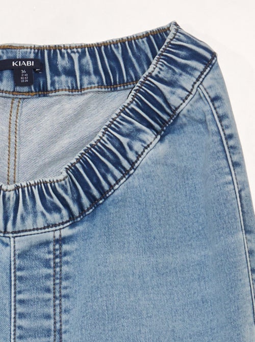 Jeans com cintura elástica - coleção fácil de vestir - Kiabi