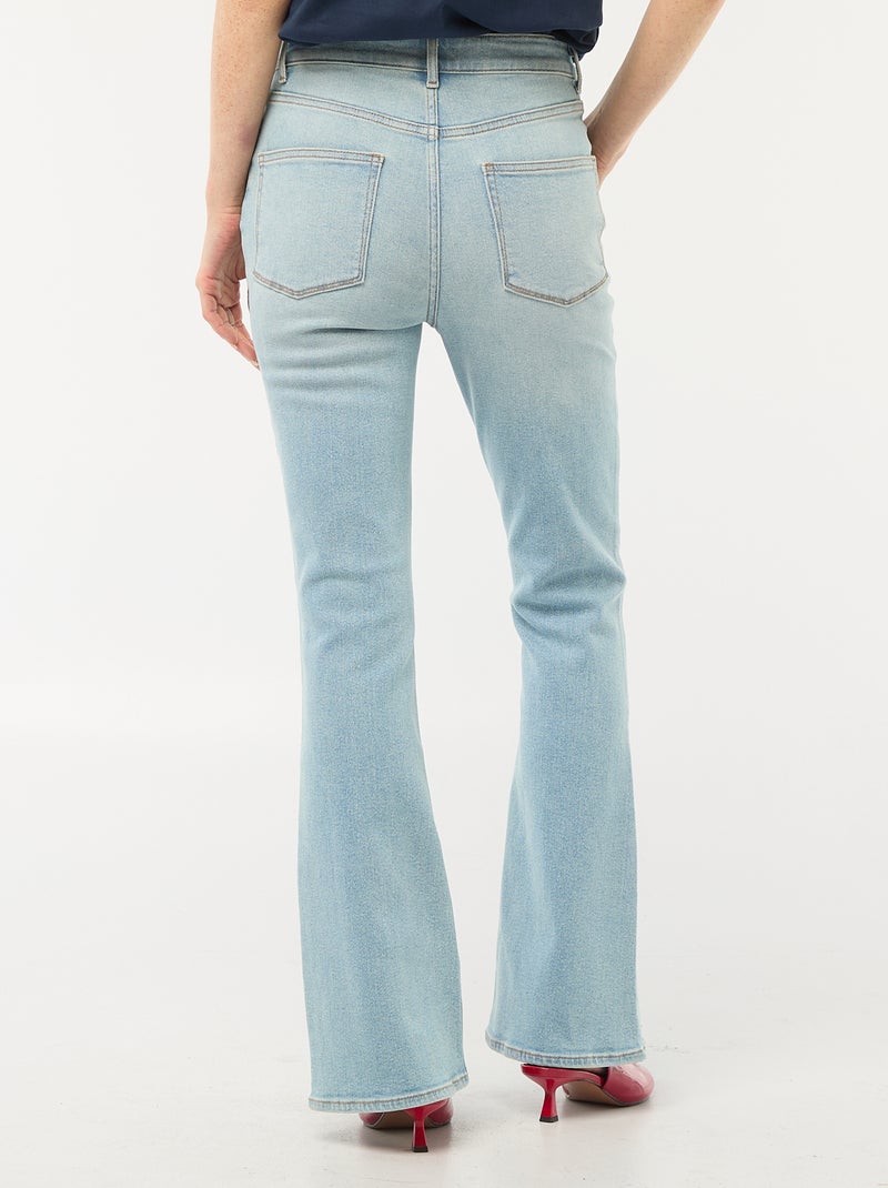 Jeans corte flare/bootcut de cintura subida Azul - Kiabi