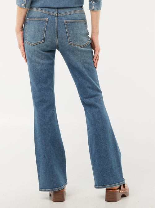 Jeans corte flare/bootcut de cintura subida - Kiabi