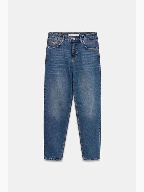 Jeans de algodão de cintura baixa e perna reta dilvin - Kiabi