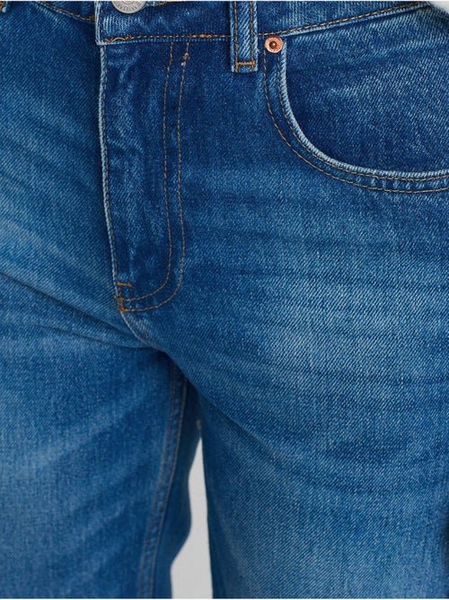 Jeans de algodão de cintura subida e perna reta dilvin - Kiabi