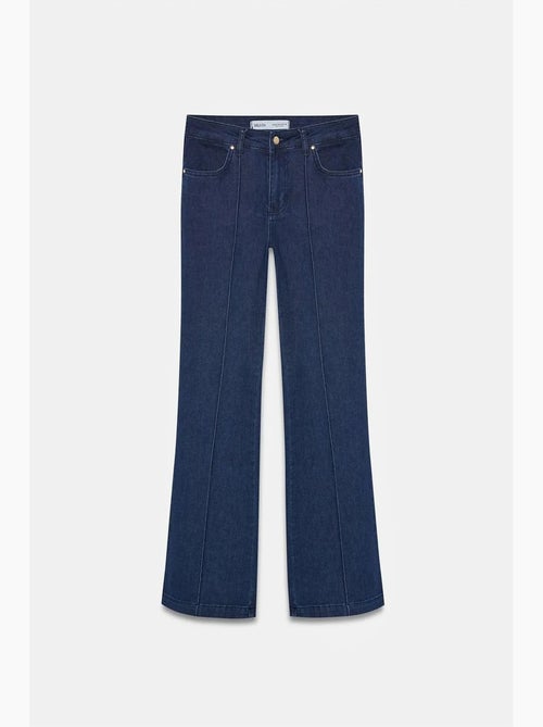 Jeans de cintura subida à boca de sino dilvin - Kiabi Jeans de cintura subida à boca de sino dilvin - Kiabi