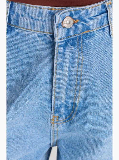 Jeans de cintura subida balloon de perna larga e larga dilvin - Kiabi Jeans de cintura subida balloon de perna larga e larga dilvin - Kiabi