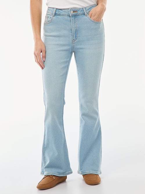Jeans de cintura subida corte flare/bootcut - L28 - Kiabi