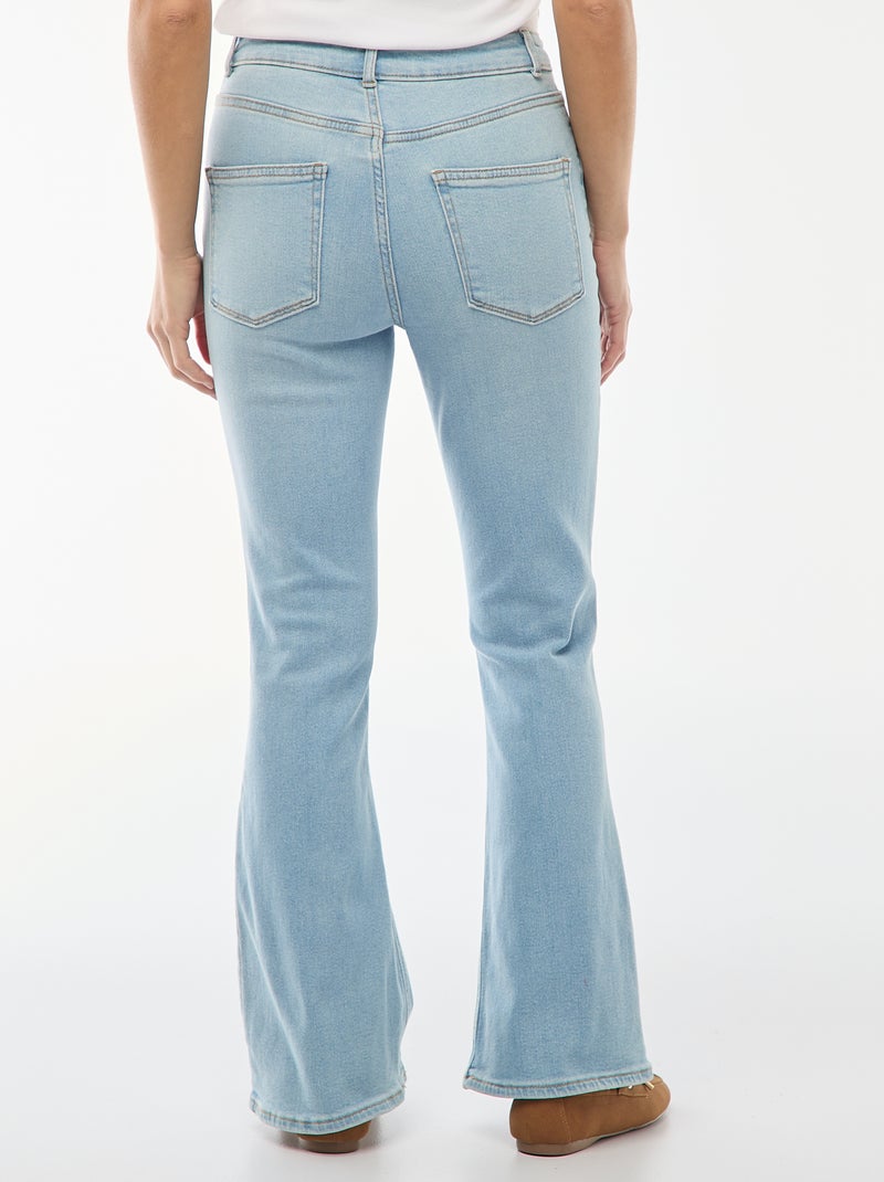 Jeans de cintura subida corte flare/bootcut - L28 Azul - Kiabi