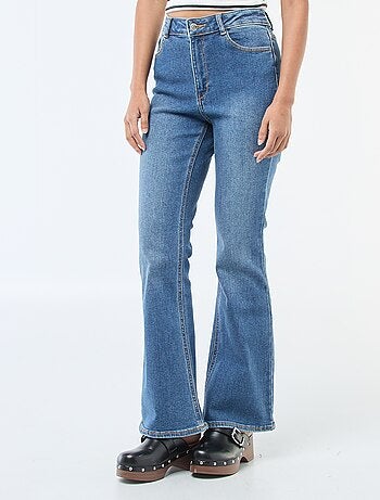 Jeans de cintura subida corte flare/bootcut - L28