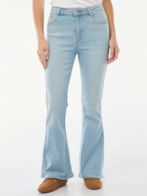 Jeans de cintura subida corte flare/bootcut - L32 - Kiabi
