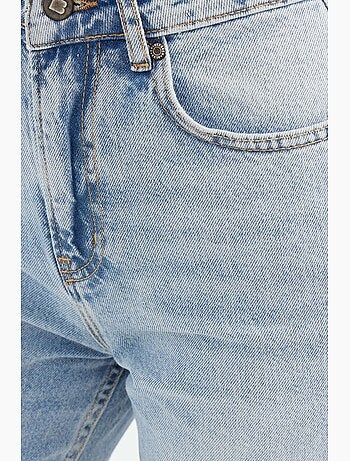 Jeans de cintura subida e perna reta hiccup