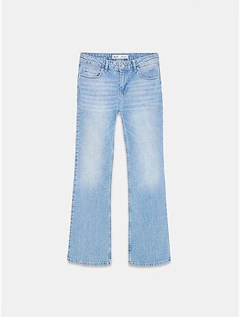 Jeans de ganga bootcut de cintura baixa dilvin