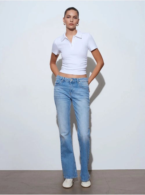 Jeans de ganga bootcut de cintura baixa dilvin - Kiabi