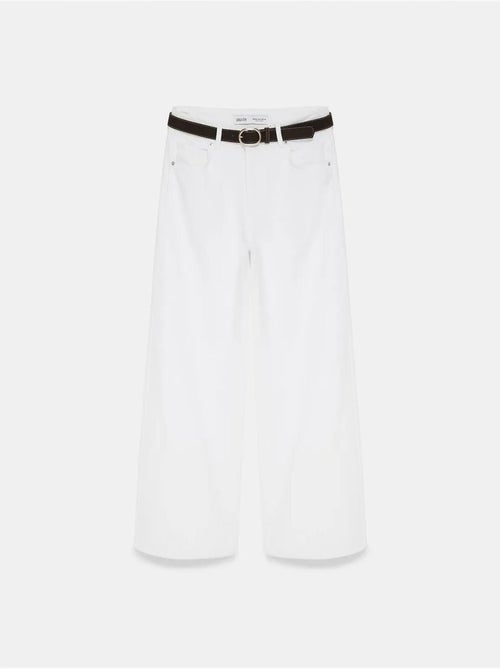 Jeans de ganga de algodão de cintura subida e perna larga dilvin - Kiabi Jeans de ganga de algodão de cintura subida e perna larga dilvin - Kiabi
