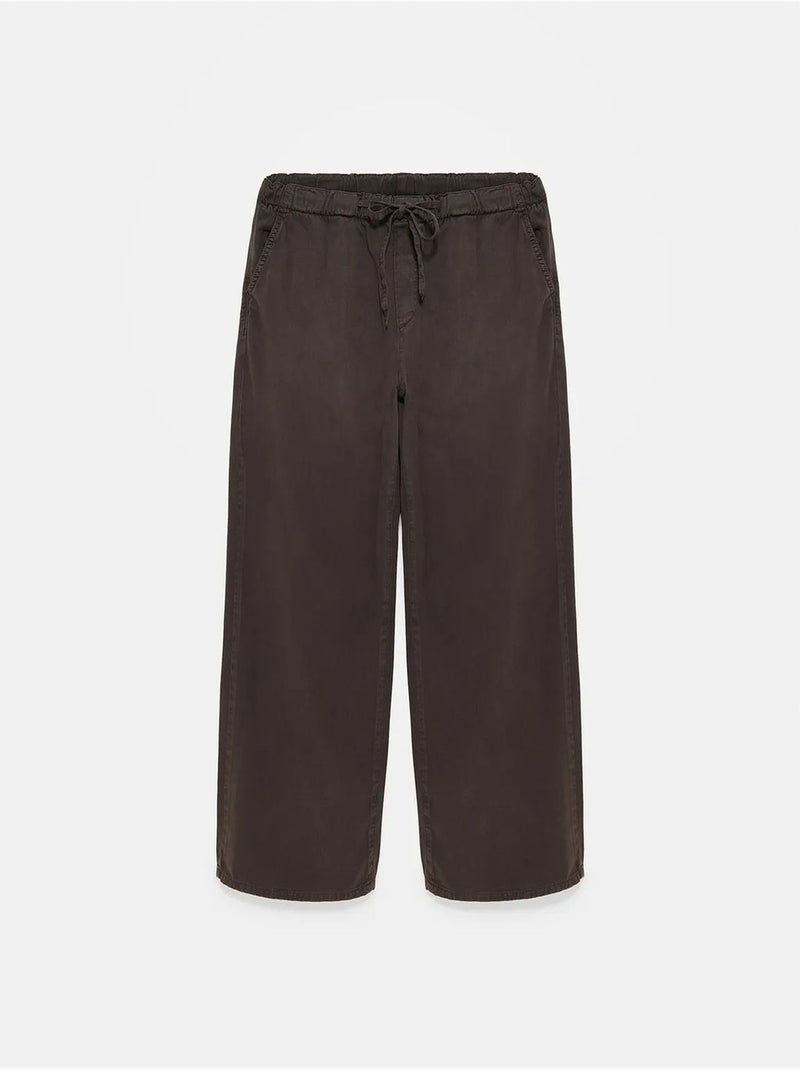 Jeans de ganga de cintura média e perna larga dilvin Cinza-preto - Kiabi