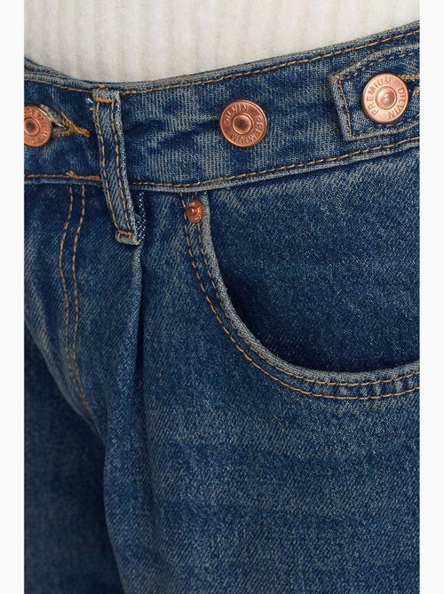 Jeans de ganga de cintura subida e perna larga e larga dilvin - Kiabi Jeans de ganga de cintura subida e perna larga e larga dilvin - Kiabi