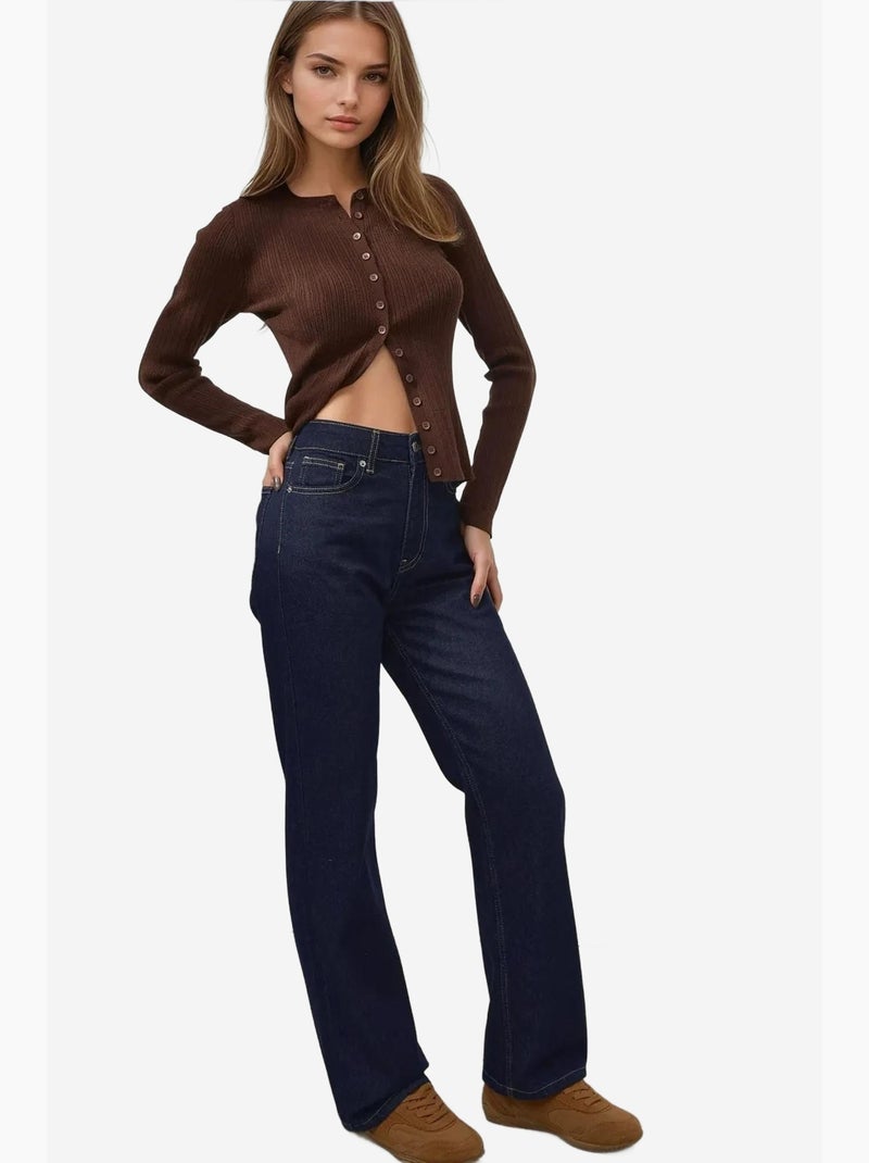 Jeans de ganga de perna reta hiccup Azul-acinzentado - Kiabi