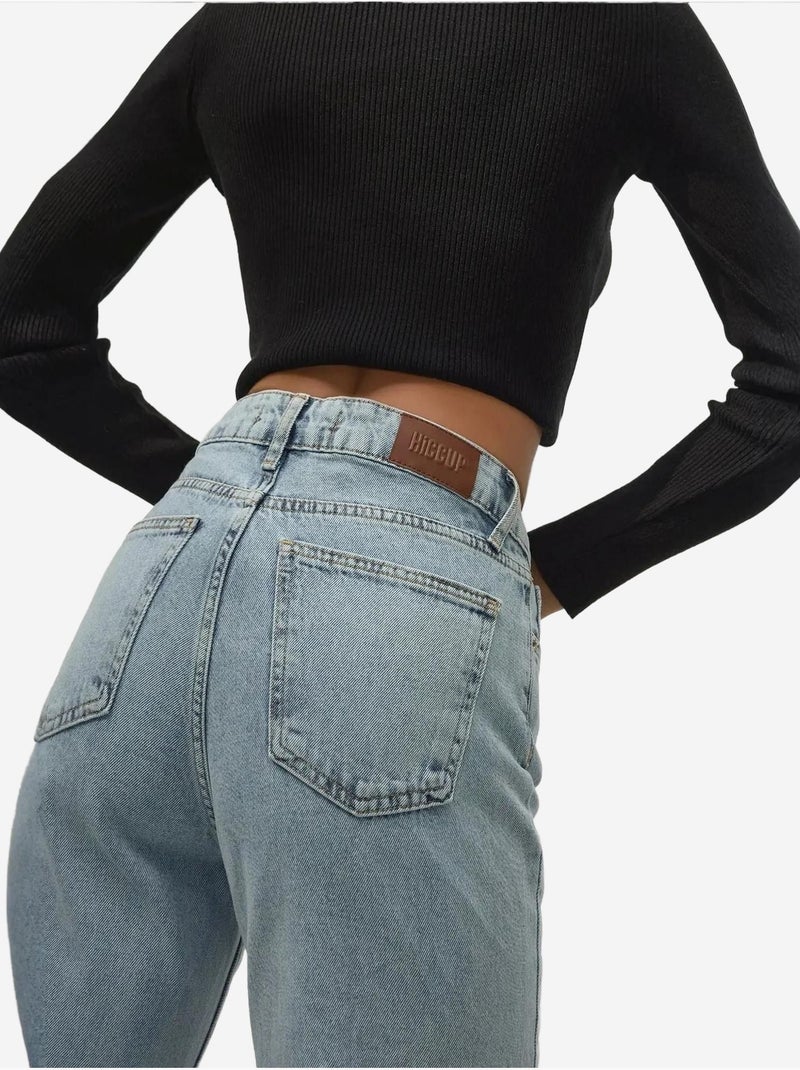 Jeans de ganga de perna reta hiccup Azul claro - Kiabi