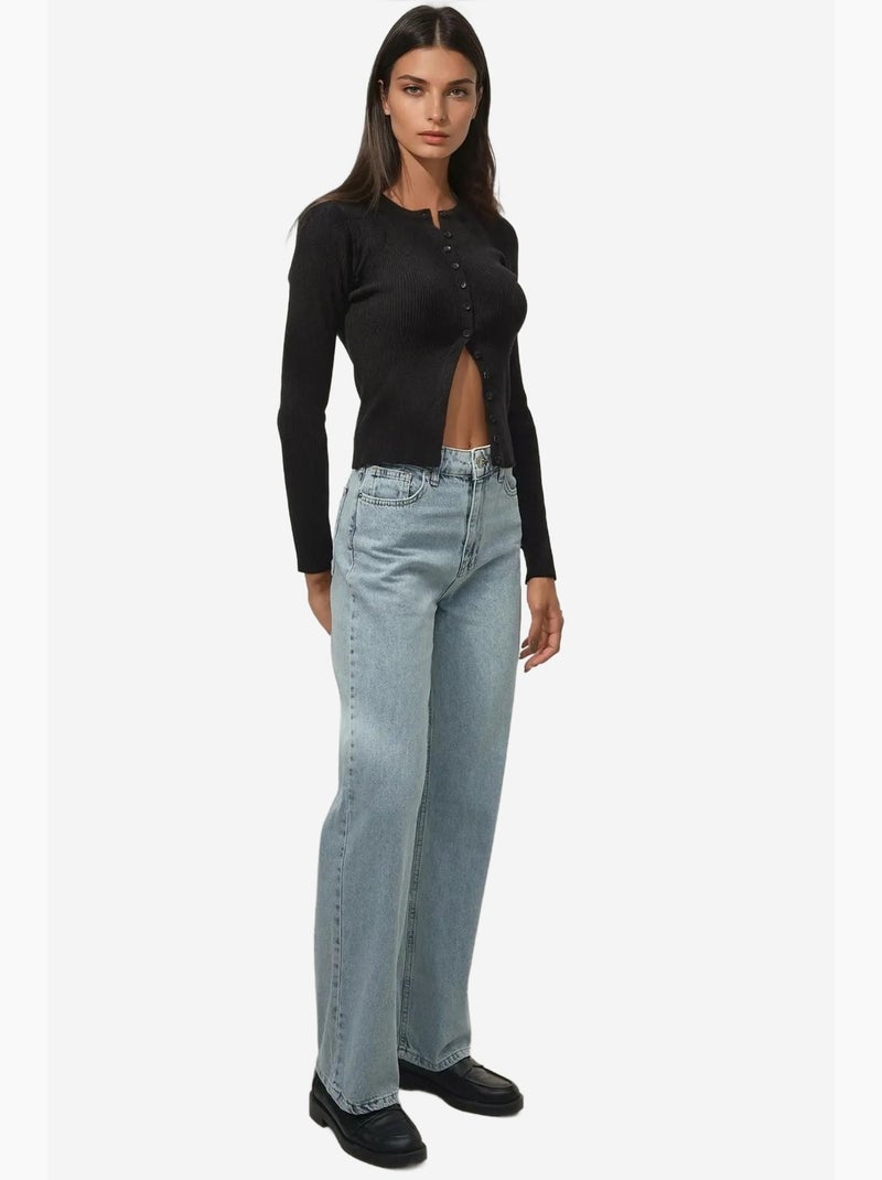 Jeans de ganga de perna reta hiccup Azul claro - Kiabi